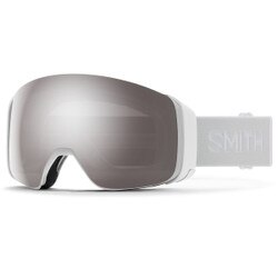 Smith 4D Mag ChromaPop Goggles in White Vapor with Sun Platinum Mirror